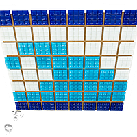 Фриз Волна из стеклянной мозаики Aquaviva U-37, уценка