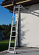 Багатофункціональна шарнірна алюмінієва драбина 4x3 + платформа Humberg, фото 8