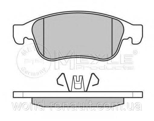 Комплект передніх гальмівних колодок на Рено Каптюр/MEYLE 025 249 1418