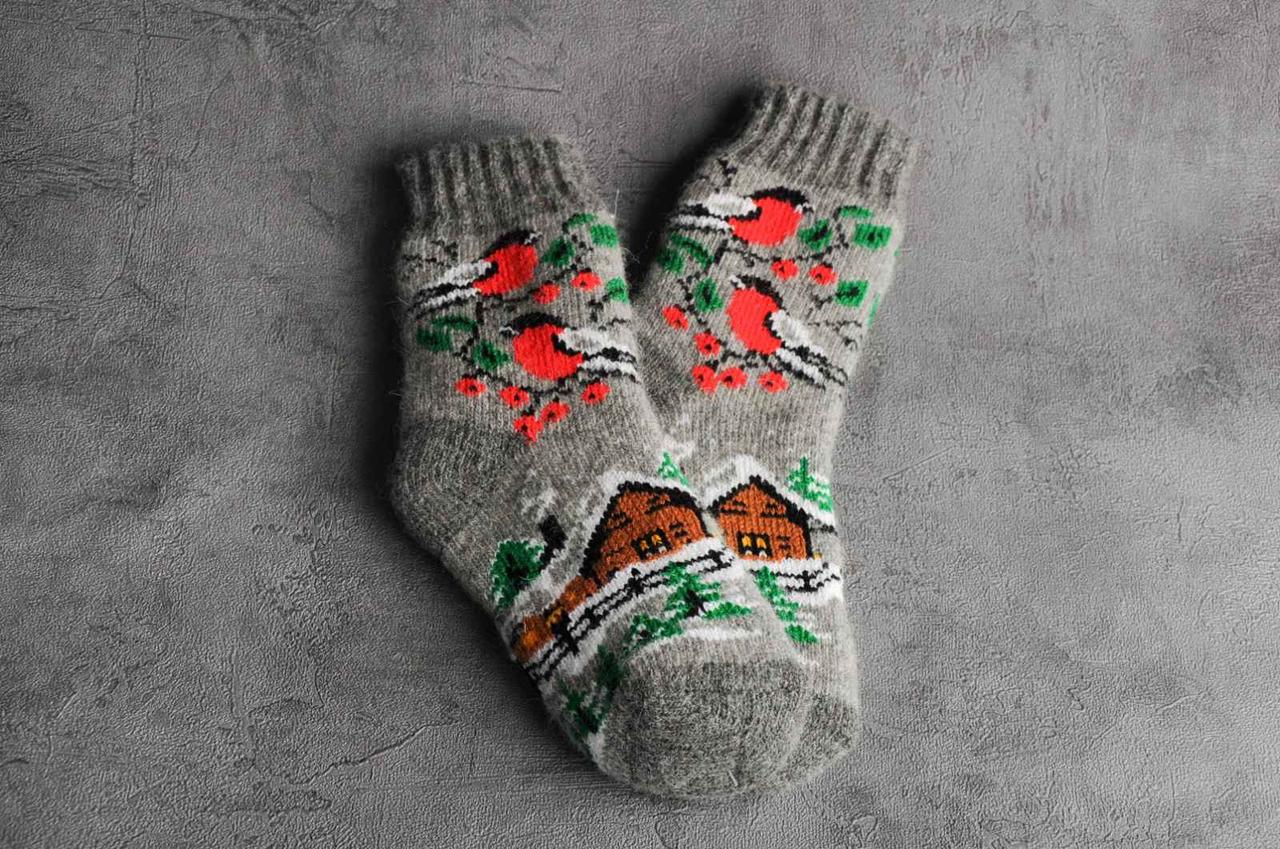 Вовняні шкарпетки дитячі зимові дитячі шкарпетки , 16-20 см
