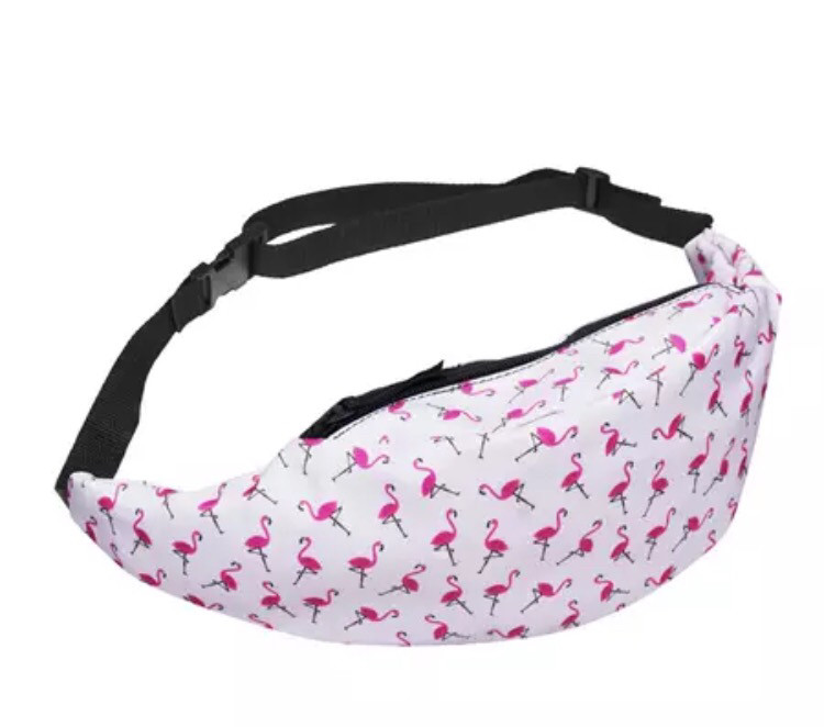 Сумка на пояс бананка жіноча Фламінго, фото 1