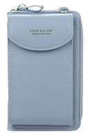 Женский клатч Baellerry forever через плечо, сумка кошелёк, сумочка для телефона (9 цветов) Голубой