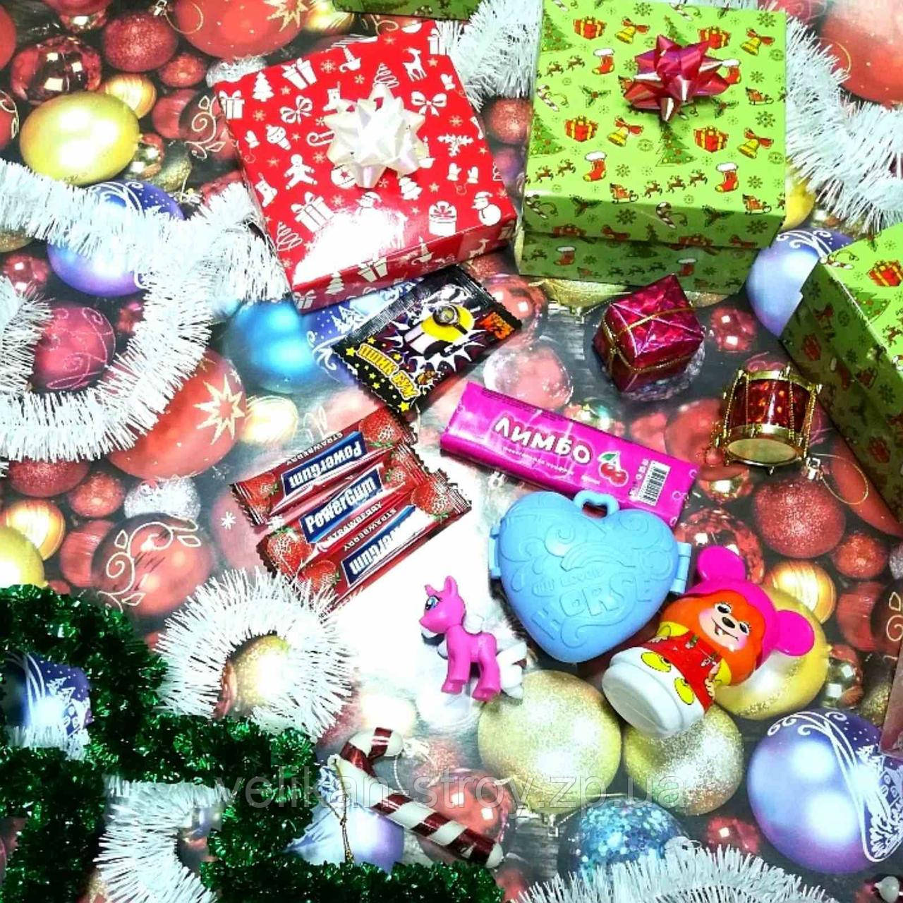 Новорічний подарунок Sundy Box X солодкий з іграшкою Поні в сердечку