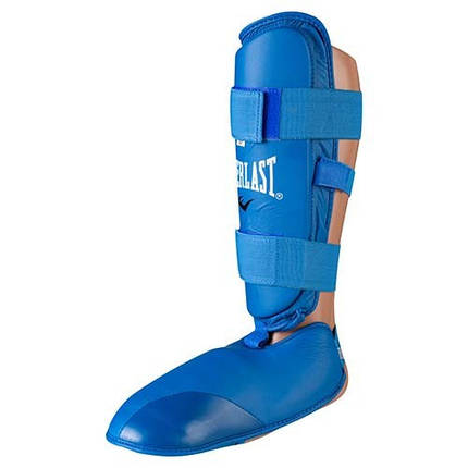 Захист для ніг синій (гомілка+стопа) PU Everlast розмір L, фото 1