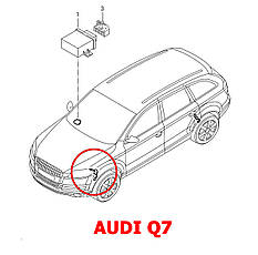 Датчик висоти підвіски Audi Q7 7L0616214C в зборі передній правий, фото 5