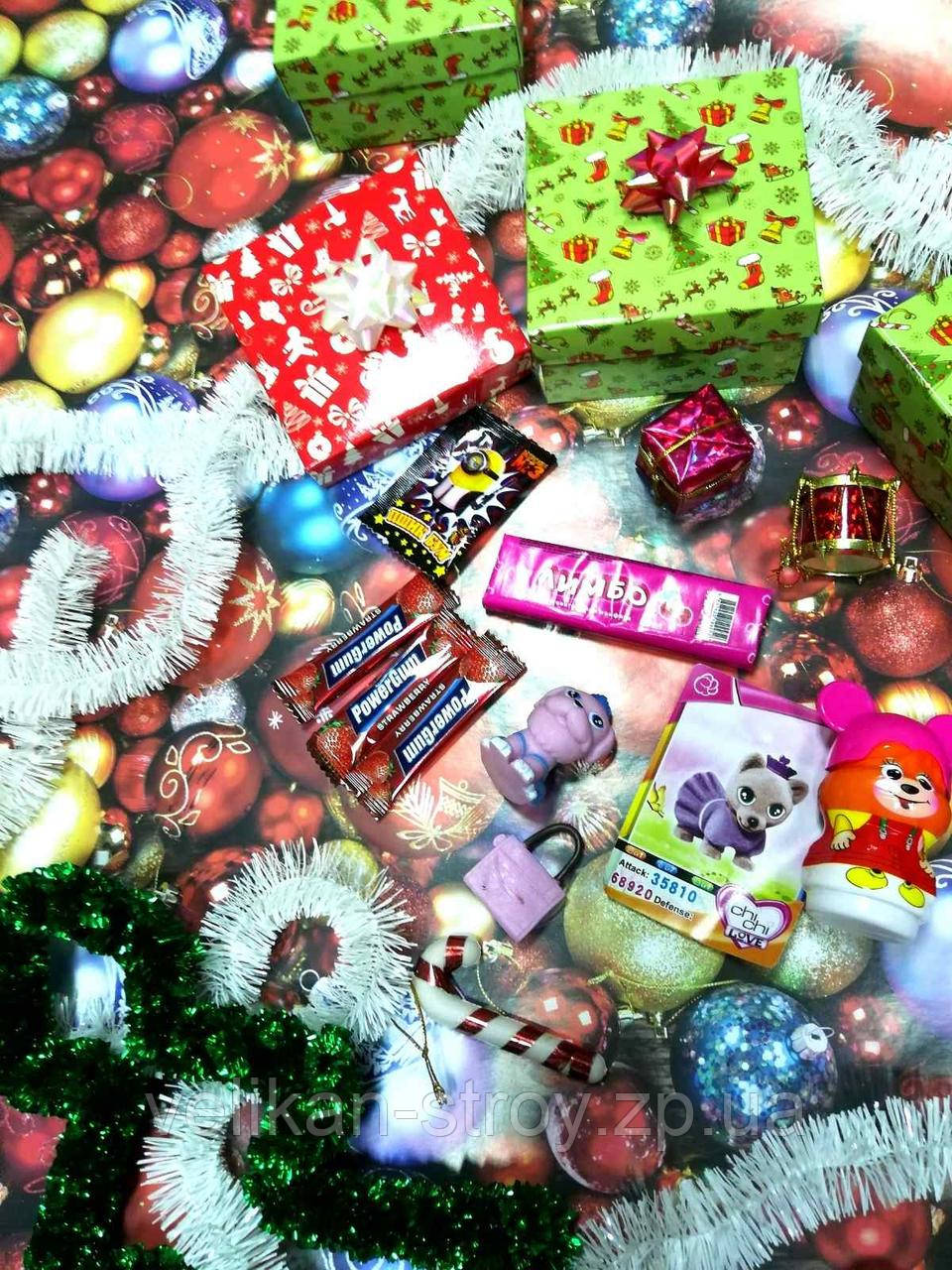 Новорічний подарунок Sundy Box X солодкий з іграшкою Собачка chi love із сумочкою