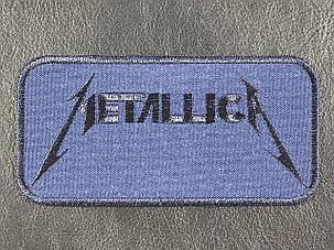 Нашивка MetallicA колір Темно-синій 120x60 мм, фото 1
