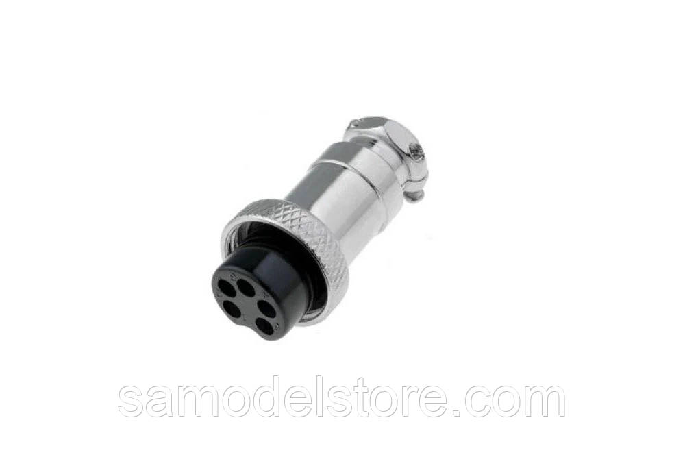 Роз'єм MIC 325, гніздо, під кабель, 5pin, діам.-16мм.