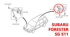 Задня тяга THK датчика положення кузова Subaru Forester SG 84031SA000 84031-SA000 тяжка коректора фар AFS (Японія), фото 5