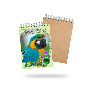 Блокнот на пружині А5 формату Луцьк. "Луцький зоопарк"