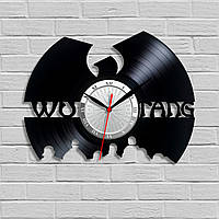 Wu-Tang Часы с винила Ву-Танг часы Виниловые часы Хардрок-рэп группа Часы на стену Декор на стену 30 см