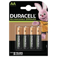 Акумулятор DURACELL HR6 (AA) 2500 mAh уп. 4шт., фото 1