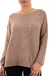Теплі жіночі светри оптом з паєтками Louise Orop, фото 2