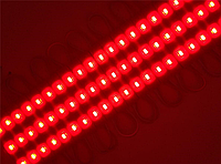 Светодиодный модуль красный (smd5730 3шт, 66мм) LED модуль 5730, 3LED, 1.5W, IP67, DC12V