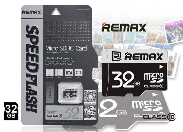 Картка пам'яті Remax microSDHC 32 GB Card Class 10, фото 1
