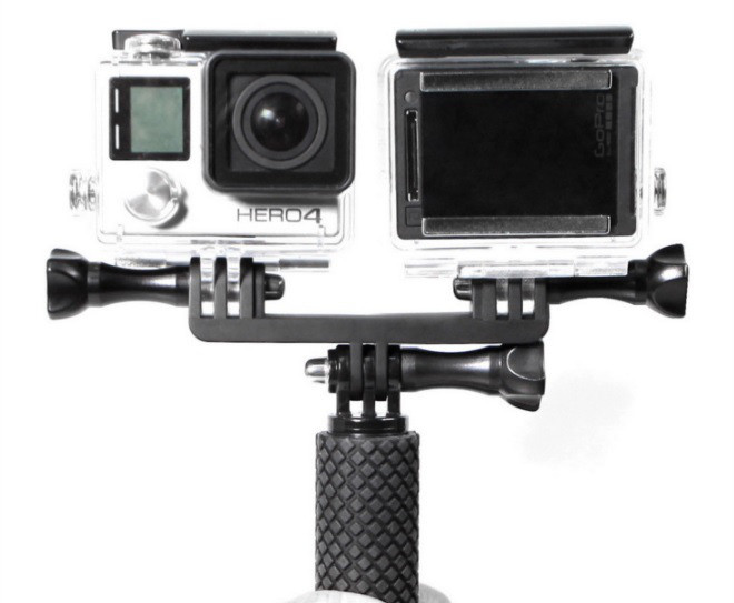 КРОНШТЕЙН ДЛЯ ДВУХ КАМЕР GOPRO, SJCAM, XIAOMI