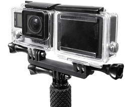 КРОНШТЕЙН ДЛЯ ДВУХ КАМЕР GOPRO, SJCAM, XIAOMI, фото 2