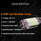 Світлодіодний модуль червоний (COB, 70мм) LED модуль 2W, IP65, DC12V, фото 6
