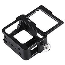 Металева рамка Puluz для GoPro Hero 5/6 з задньою кришкою і UV фільтром (Aluminum Frame), фото 2