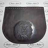 Клапан для сумки "Лев". Колір "Коричневий", фото 5