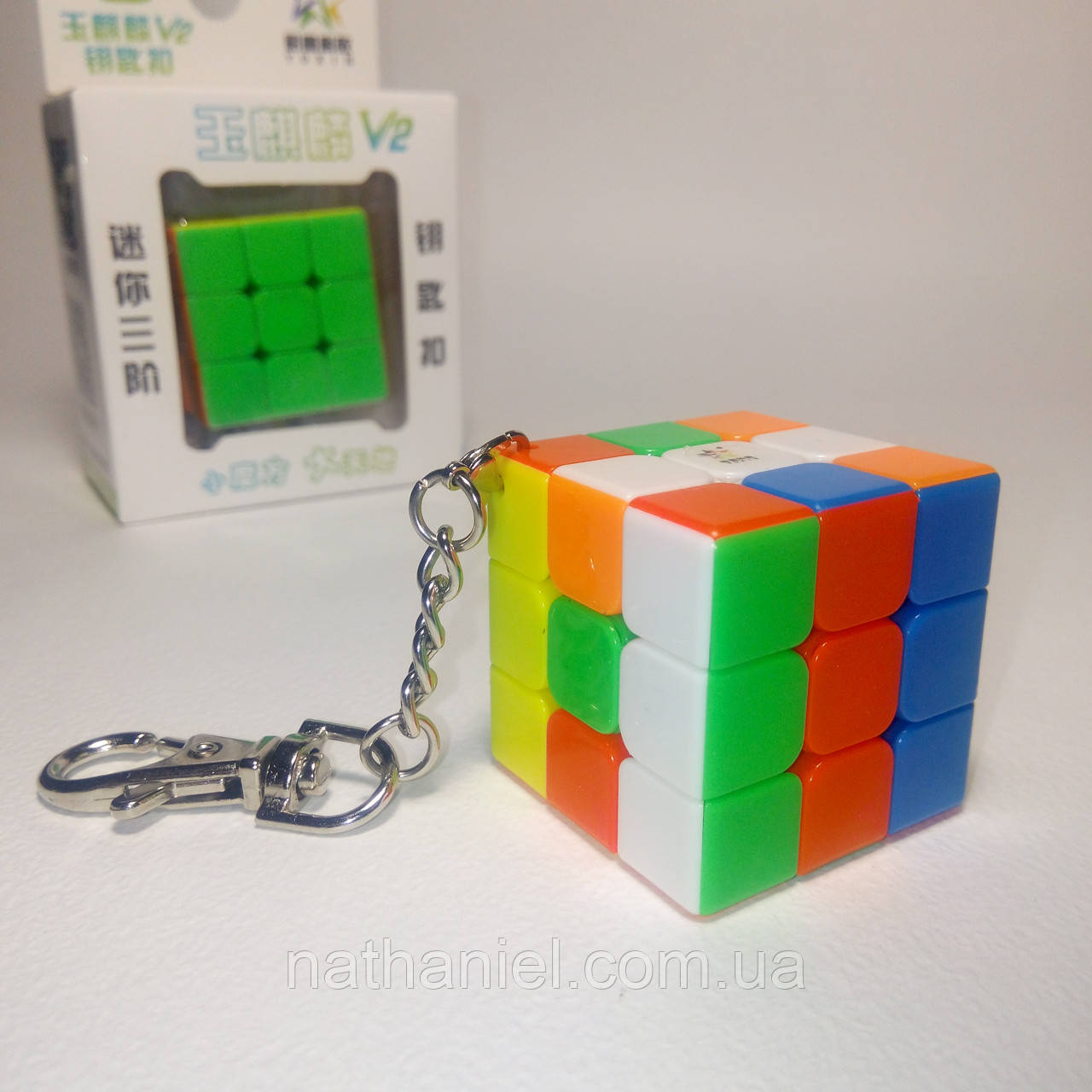 Брелок кубик Рубика 3х3 YuXin Unicorn V2 mini 3,5 cm