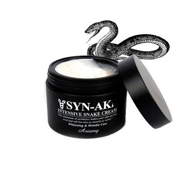 Антивіковий крем для обличчя з пептидами зміїної отрути Syn-Ake intensive snake cream Ariany 100 мл
