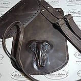 Клапан для рюкзака "Слон". Колір "Коричневий"., фото 3