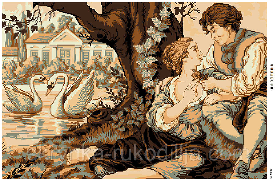 Картинка для вишивки нитками на канві (А2-16-031)