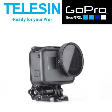 ПОЛЯРИЗАЦІЙНИЙ ФІЛЬТР CPL КОМПЛЕКТ ДЛЯ GOPRO HERO 5 / 6 / 7 TELESIN, фото 2