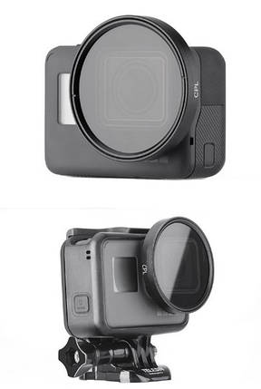 ФІЛЬТР ПОЛЯРИЗАЦІОННИЙ CPL КОМПЛЕКТ ДЛЯ GOPRO HERO 5 / 6 / 7 TELESIN, фото 1