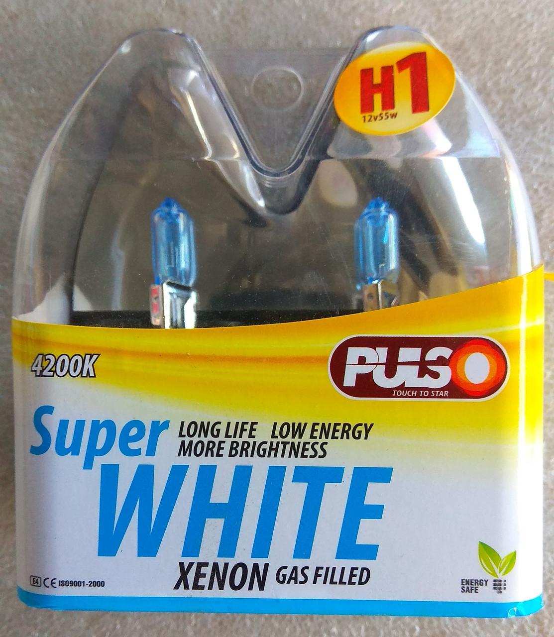 Лампа галогенова PULSO Super White H1 4200k 12v 55w