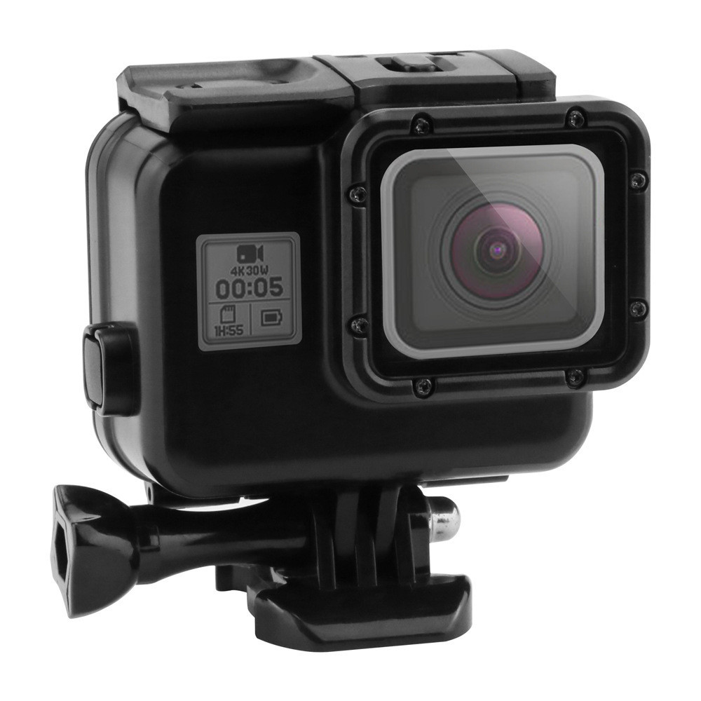 Антивідблисковий чорний водонепроникний бокс для GoPro Hero 5/Hero 6/Hero 7