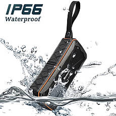 Бездротова Bluetooth-колонка Toproad S610 Blue IP66 Waterproof, підтримка microSD, функція Power Bank, фото 2