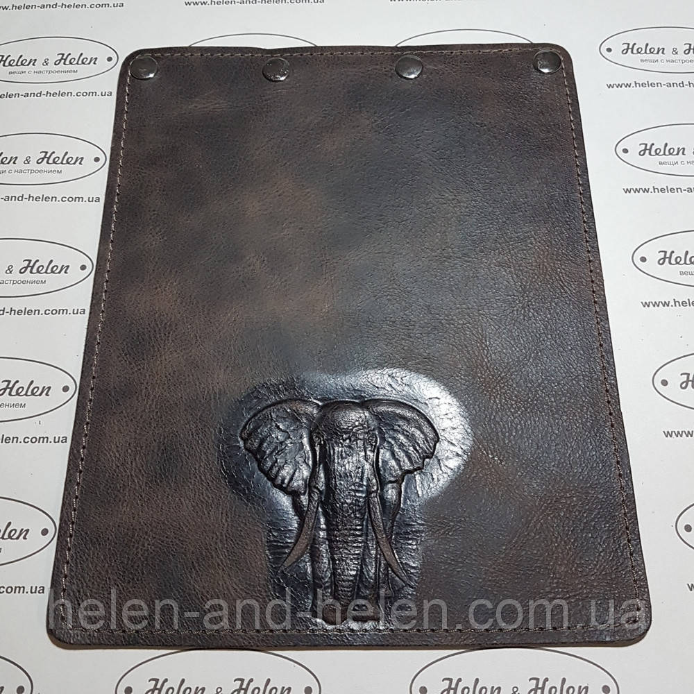 Клапан для сумки 20*25. "Слон". Колір Коричневий., фото 1