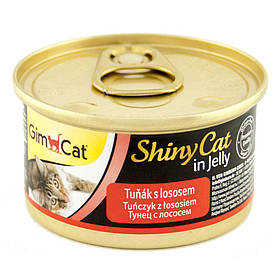 Консерви Gimpet ShinyCat Тунець із лососем у желе, 70 г