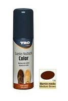 Крем-краска средне-коричневая для замши и нубука Trg Nubuck Color, 75 мл