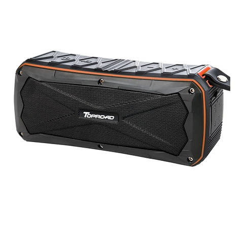 Бездротова Bluetooth-колонка Toproad S610 Orange IP66 Waterproof, підтримка microSD, функція Power Bank, фото 2