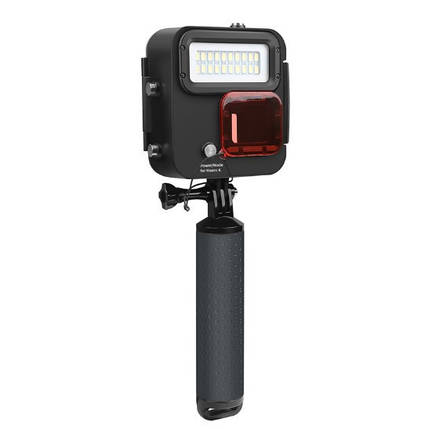 Поплавець - монопод для Gopro 4/5/6/7 (поплавець-тримач + захисний бокс з LED підсвічуванням), фото 1
