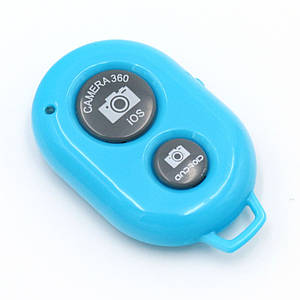 Bluetooth пульт (блютуз) для телефона, пульт для селфі Синій