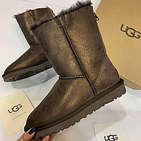 Жіночі стильні уги з напиленням з блискавкою Ugg Australia 36р23см 37р23.5см 38р24см