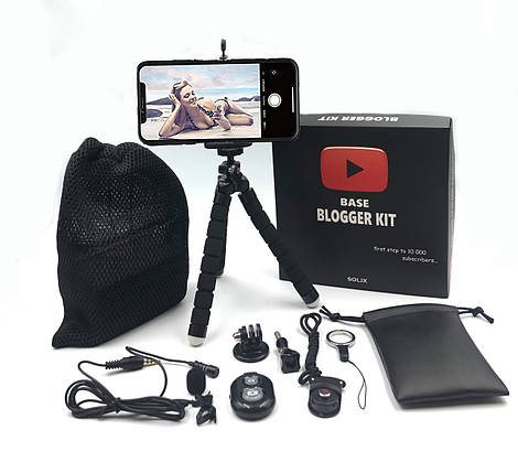 Набір блогера 5 в 1 Base Blogger KIt Чорний, фото 2