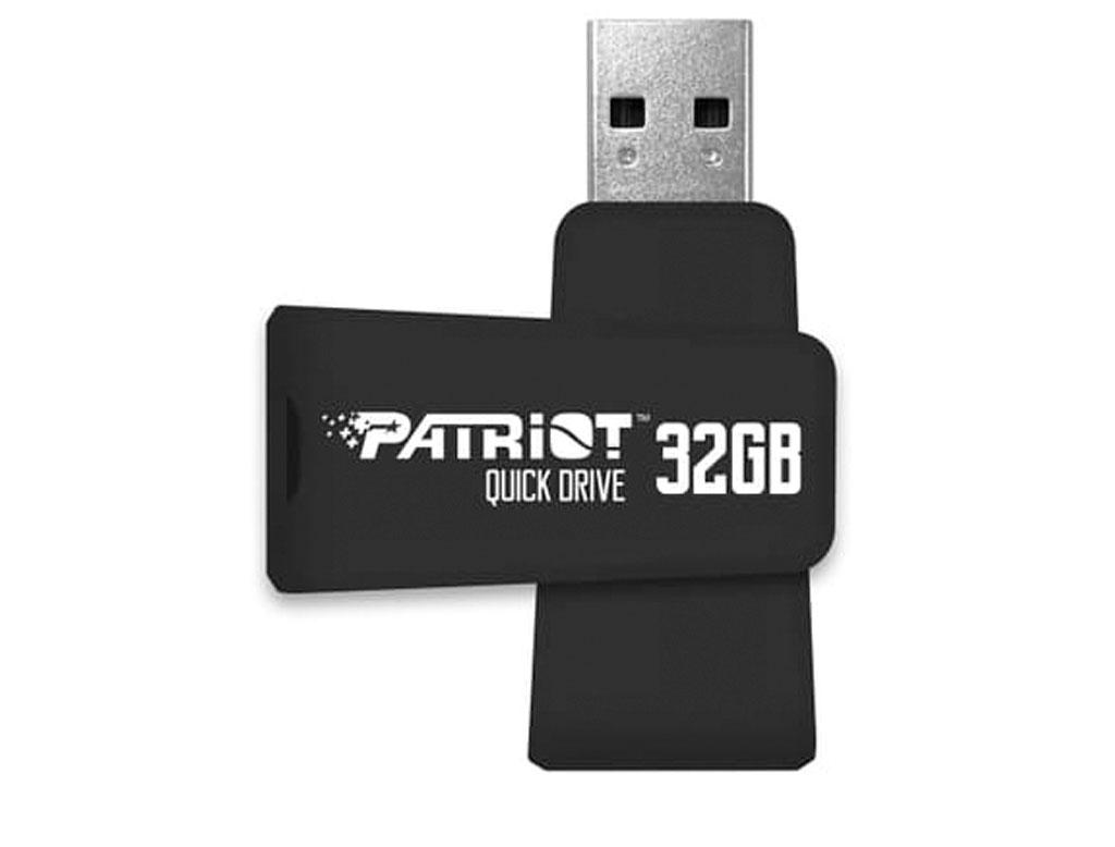 USB флеш накопичувач 64GB Patriot Color Quickdrives Black USB3.1 (PSF64GQDBK3USB)