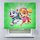 Римська фото штора Щенячий патруль. Безкоштовна доставка., фото 2