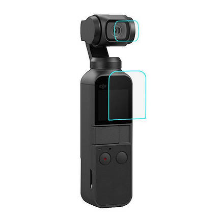 Набір захисних плівок Puluz із загартованого скла для DJI OSMO Pocket, фото 1