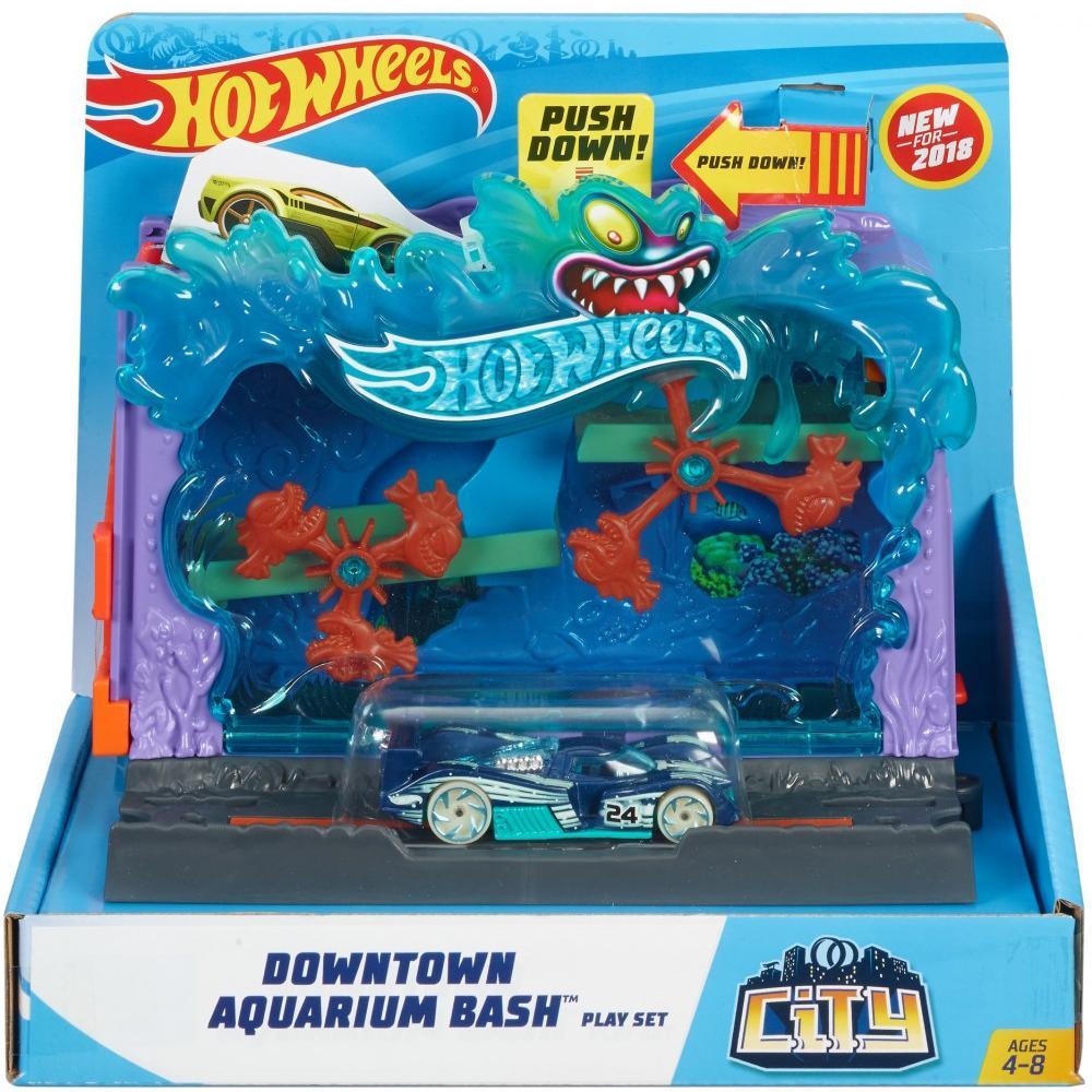 Ігровий набір Hot Wheels City Чудовиська в місті Акваріум Downtown Aquarium Bashplay FMY99