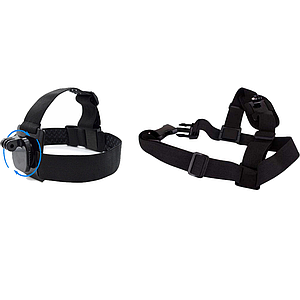 Кріплення для екшн камер (кріплення на голову(360 градусів)+кріплення на плече)