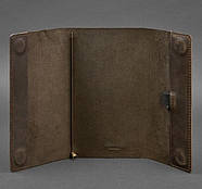 Шкіряний блокнот cофт-бук 7.0 (темно-коричневий), фото 3