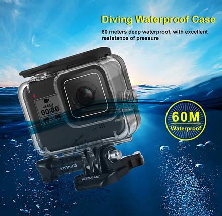 Захисний водонепроникний бокс для GoPro 8 Black Puluz, фото 3