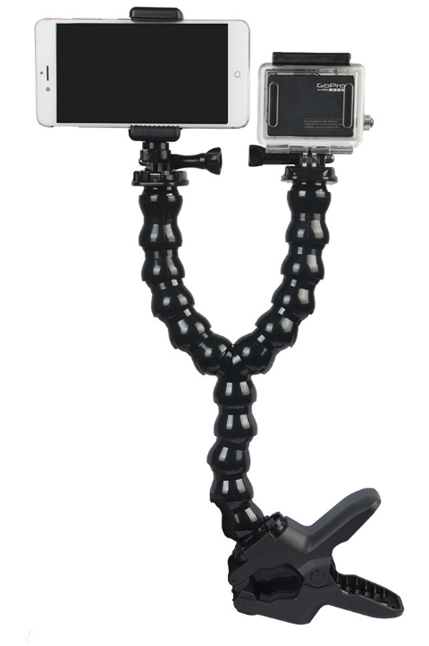 Подвійне кріплення щелепи для GoPro, SJCAM, Xiaomi