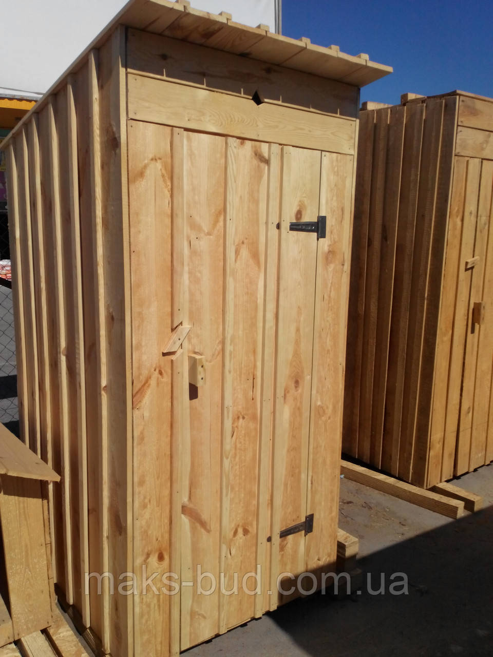 Туалет дерев'яний шліф. "КВАДРАТ", фото 1